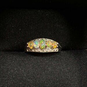 Sterling Silver Moonstone Ring Size 7